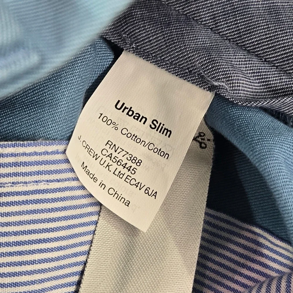 J Crew Men Pants 31x32‎ Blue Chino Bowery Urban Slim Pockets Cotton Mid Rise